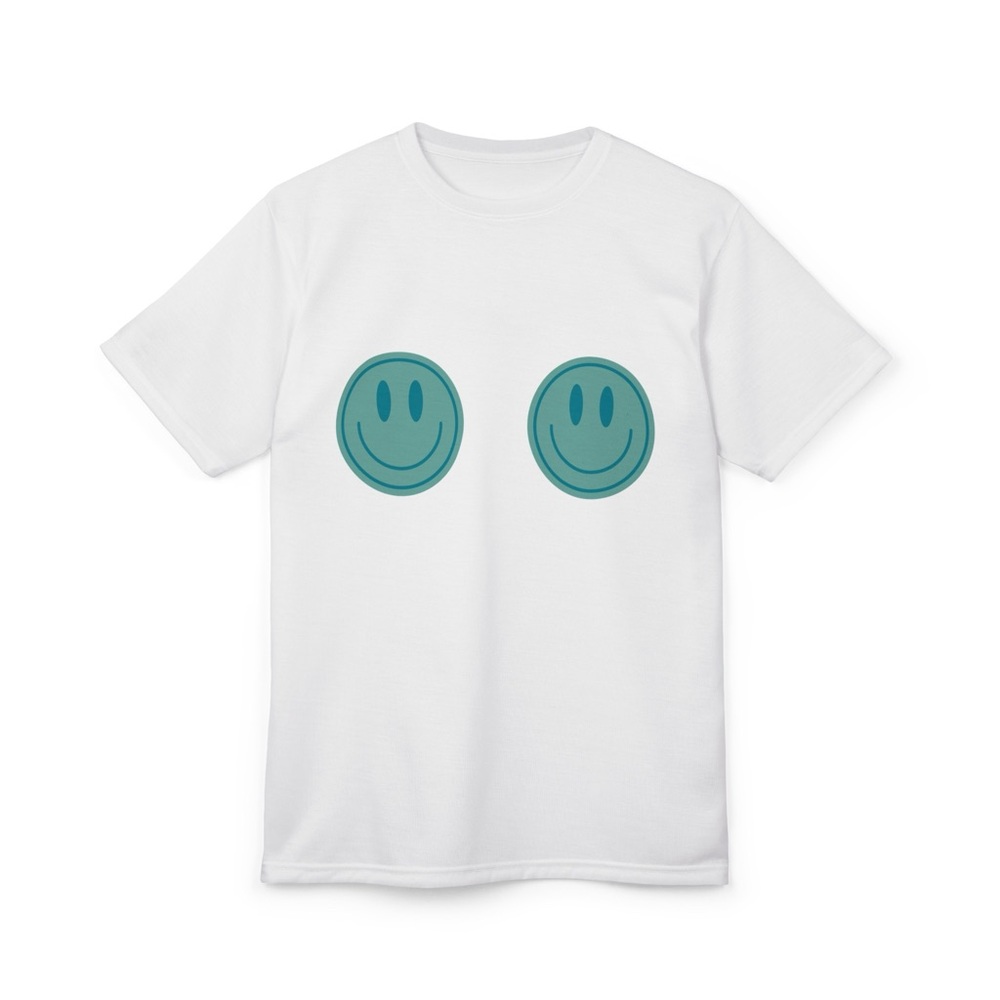 Mama Smiley Graphic White Tee